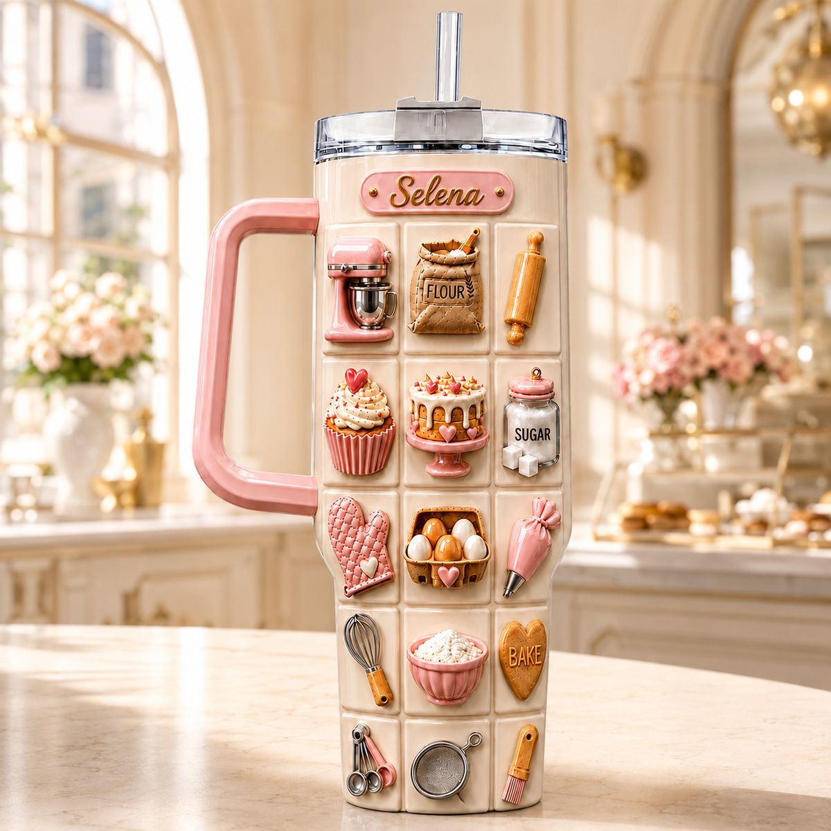 Personalized Gift For Baking Lovers - Personalized Baking Tumbler