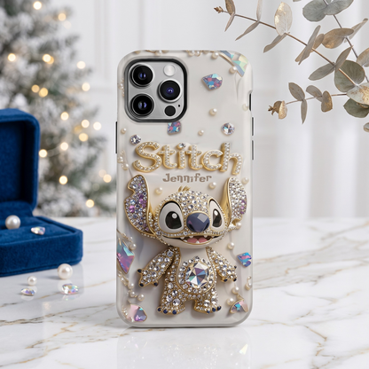 Personalized Starry Ohana Phone Case - Custom Name Full Print Case
