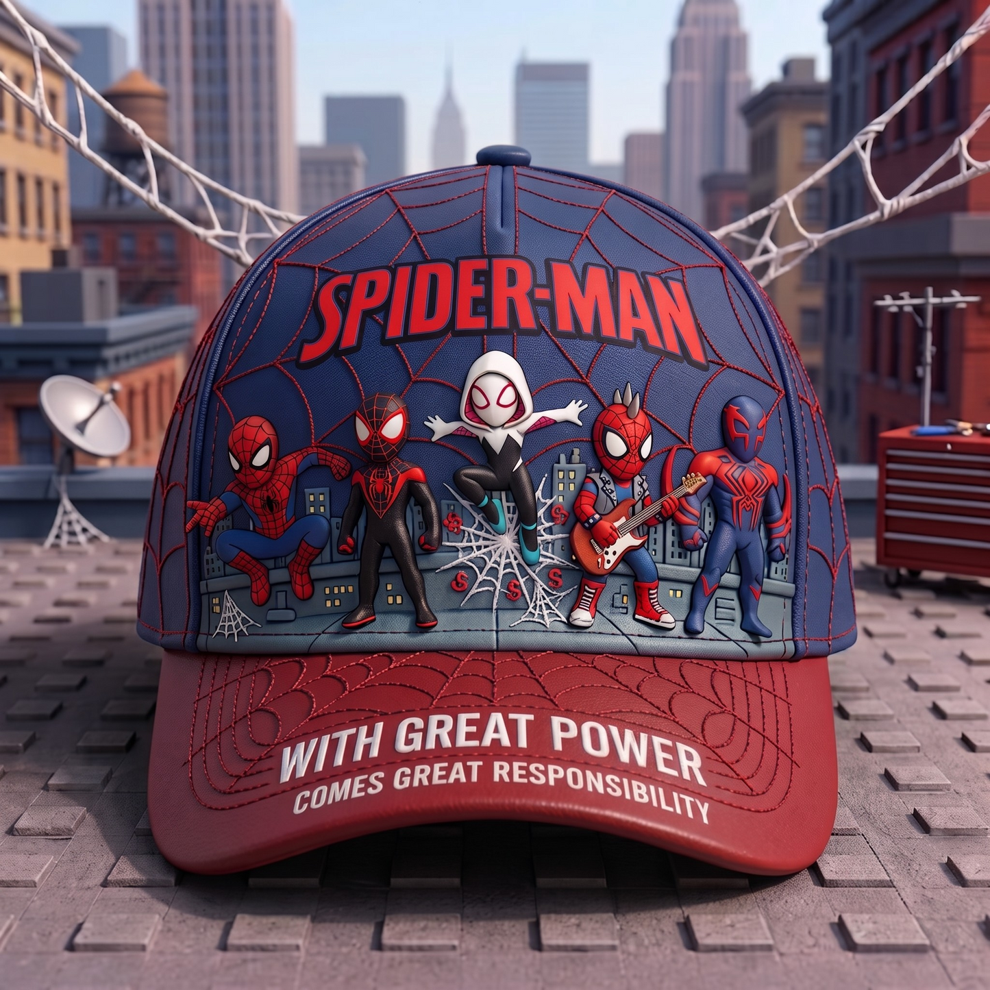 Personalized Web Hero Spider Cap – Custom Superhero Hat