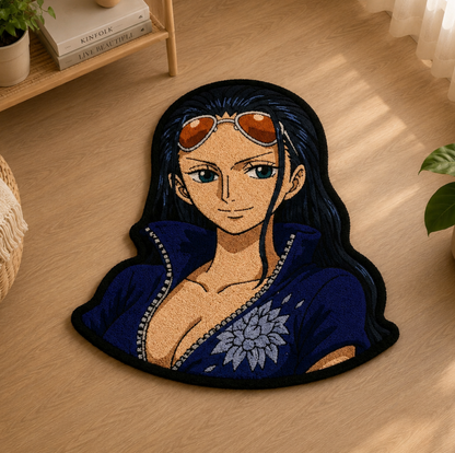 Straw Hat Fighter Tufted Rug - Anime Pỉrates Personalized Doormat Gift