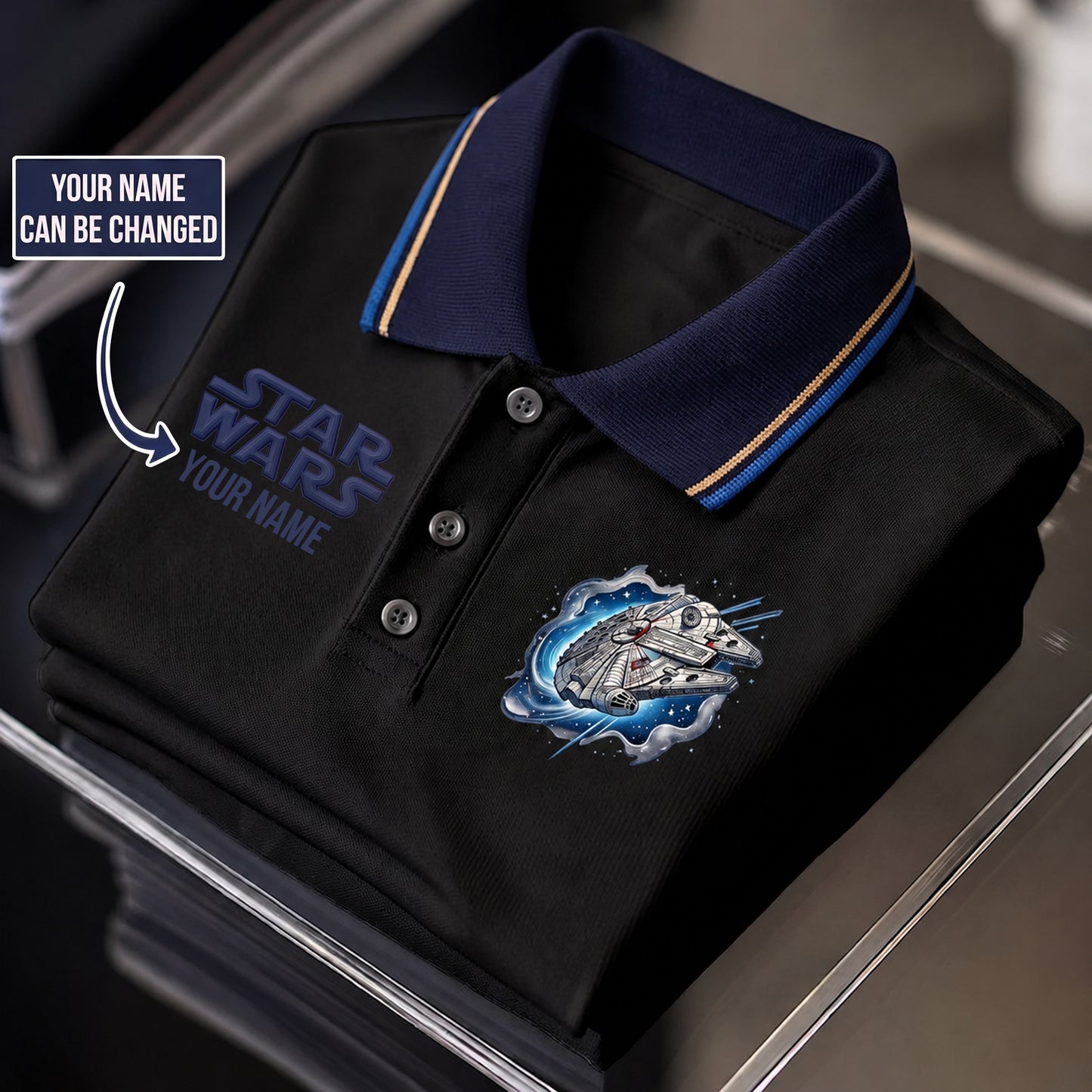 Galaxy Journey - Personalized The Force Polo Shirt