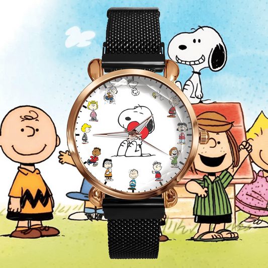 Cartoon Lover 2 Mesh Strap Quartz Watch - Personalized Gifts For Fans