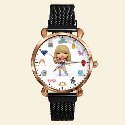 Slay Girl Mesh Strap Quartz Watch Personalized Gifts For Fans