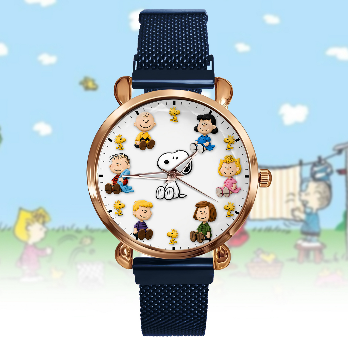 Classic Comic Friends - Personalized Puppy Women Hand Watch