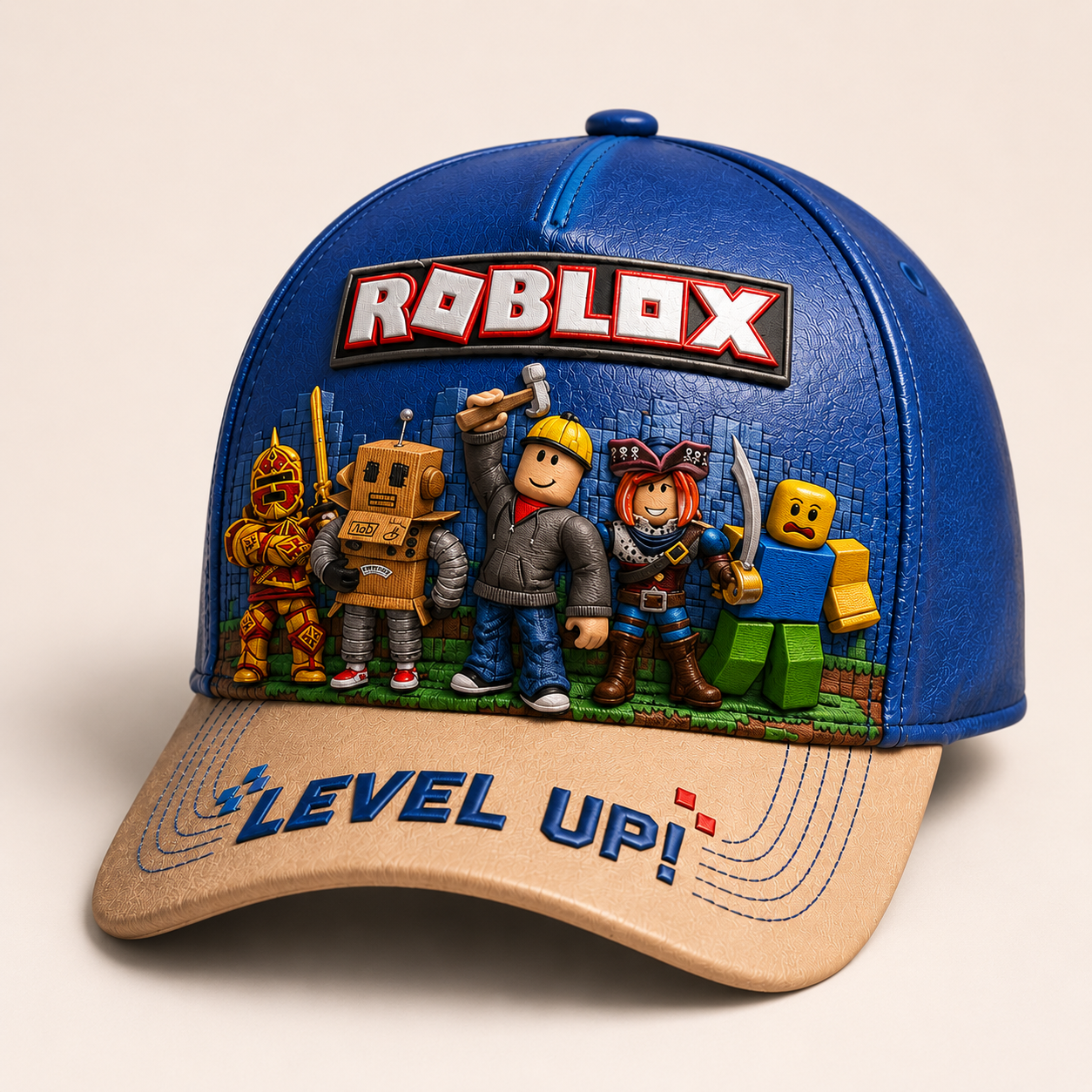 Level Up – Personalized Gamer Custom Name Cap