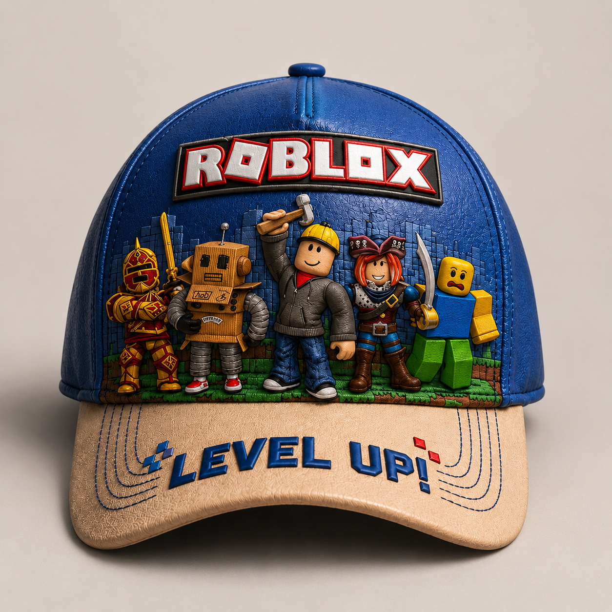 Level Up – Personalized Gamer Custom Name Cap