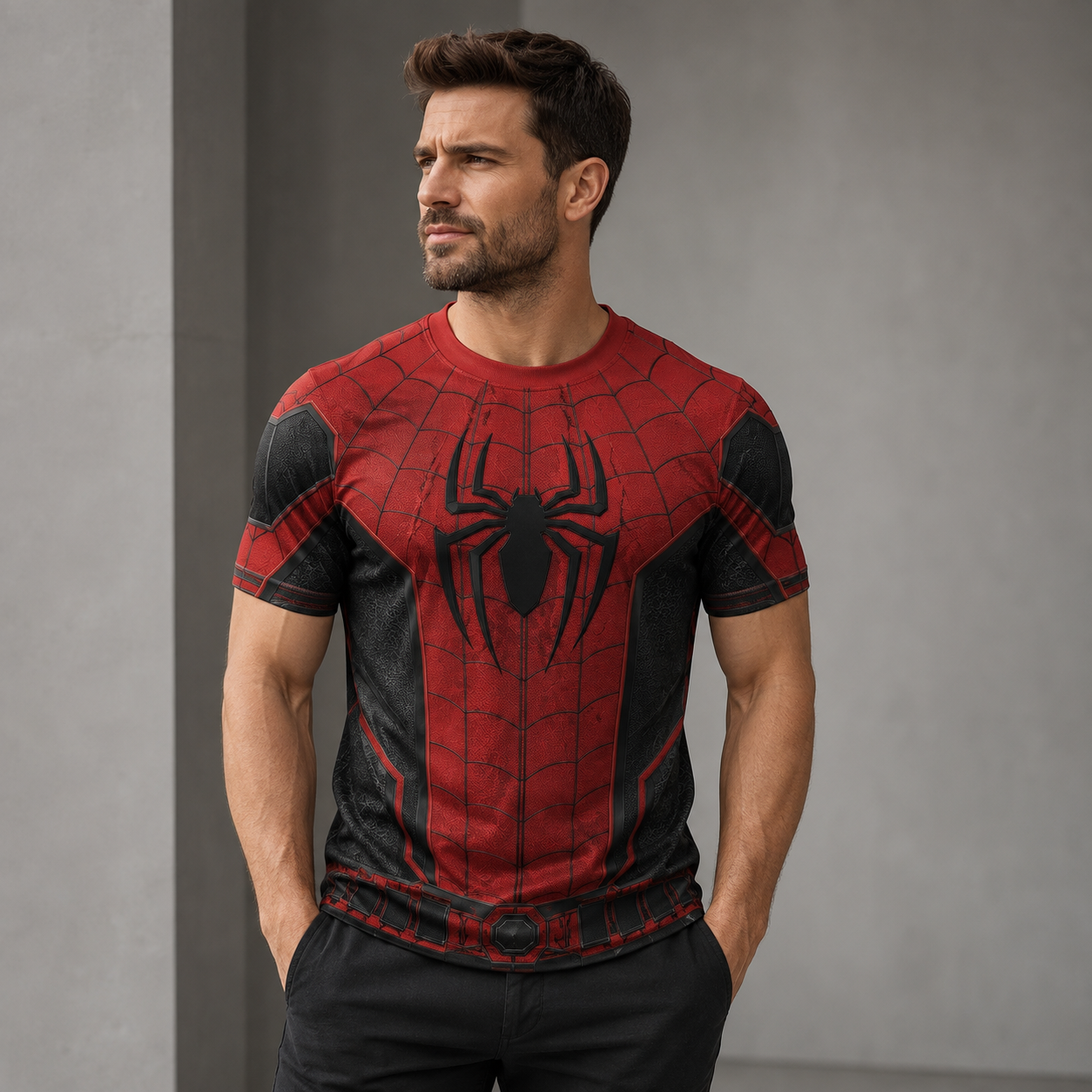 Web Warrior Red & Black Performance Shirt – Hero Athletic Tee