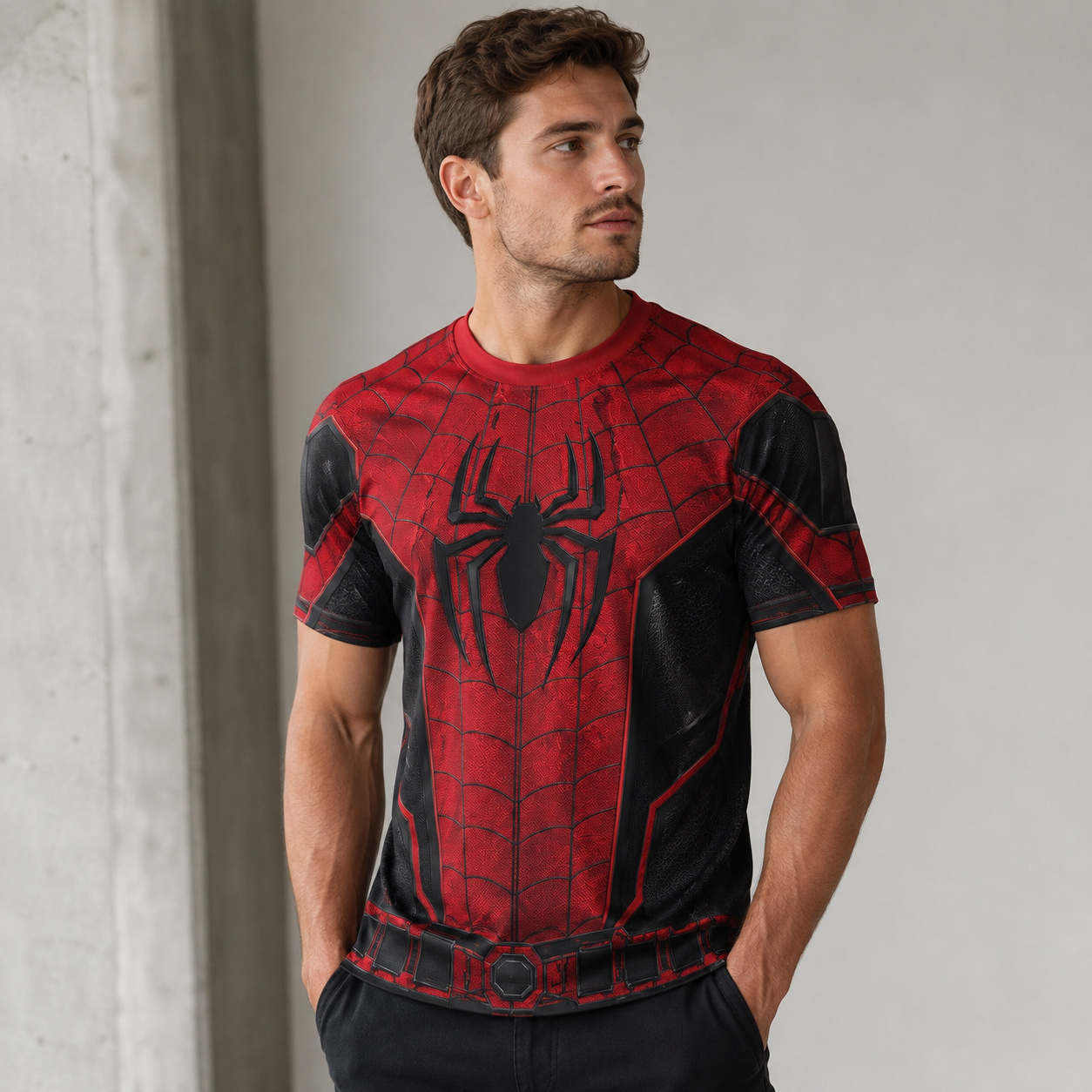 Web Warrior Red & Black Performance Shirt – Hero Athletic Tee