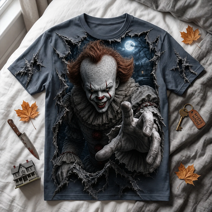 Halloween Horror Characters T-Shirt – Creepy Graphic Tee