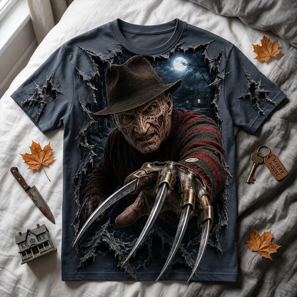 Halloween Horror Characters T-Shirt – Creepy Graphic Tee