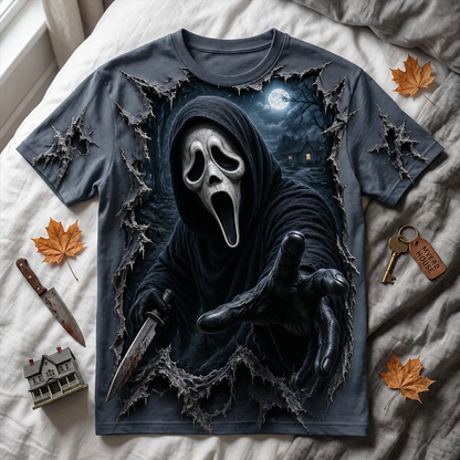 Halloween Horror Characters T-Shirt – Creepy Graphic Tee