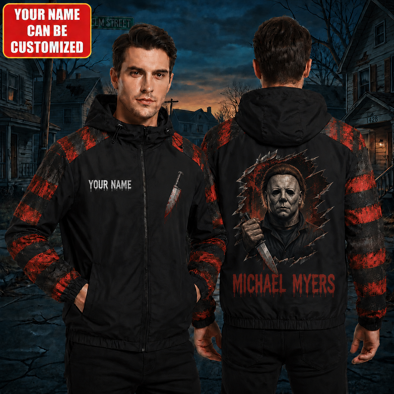 Horror Halloween Windproof Rush Jacket