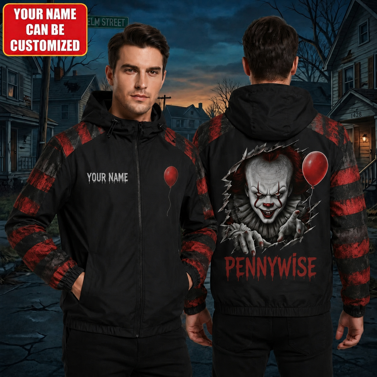 Horror Halloween Windproof Rush Jacket