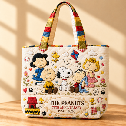 Classic Comic Friends Anniversary Bag - Personalized Quilted Tote Bag