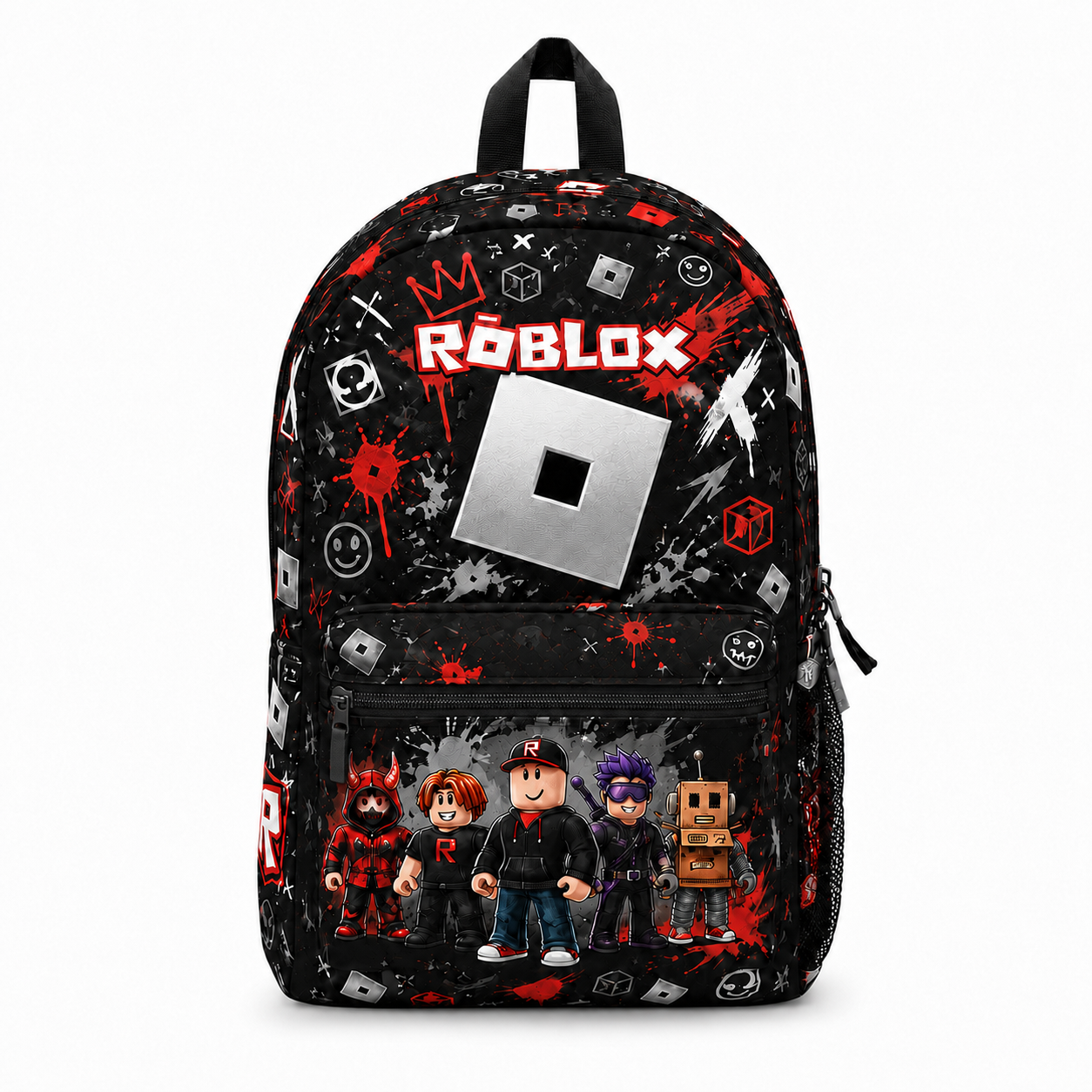 Block Style Gamer Backpack, Boys School and Travel Bag