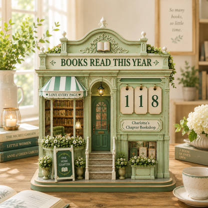 Personalized Book Tracker – Custom Name Gift for Readers, Books Read This Year Counter