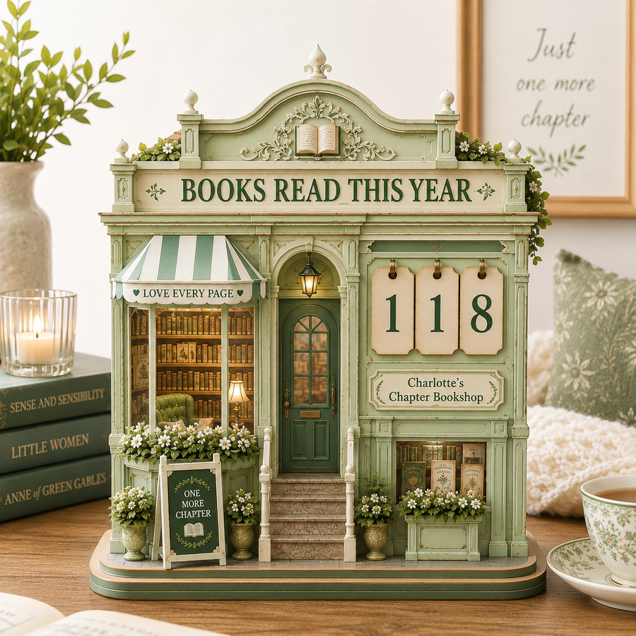 Personalized Book Tracker – Custom Name Gift for Readers, Books Read This Year Counter