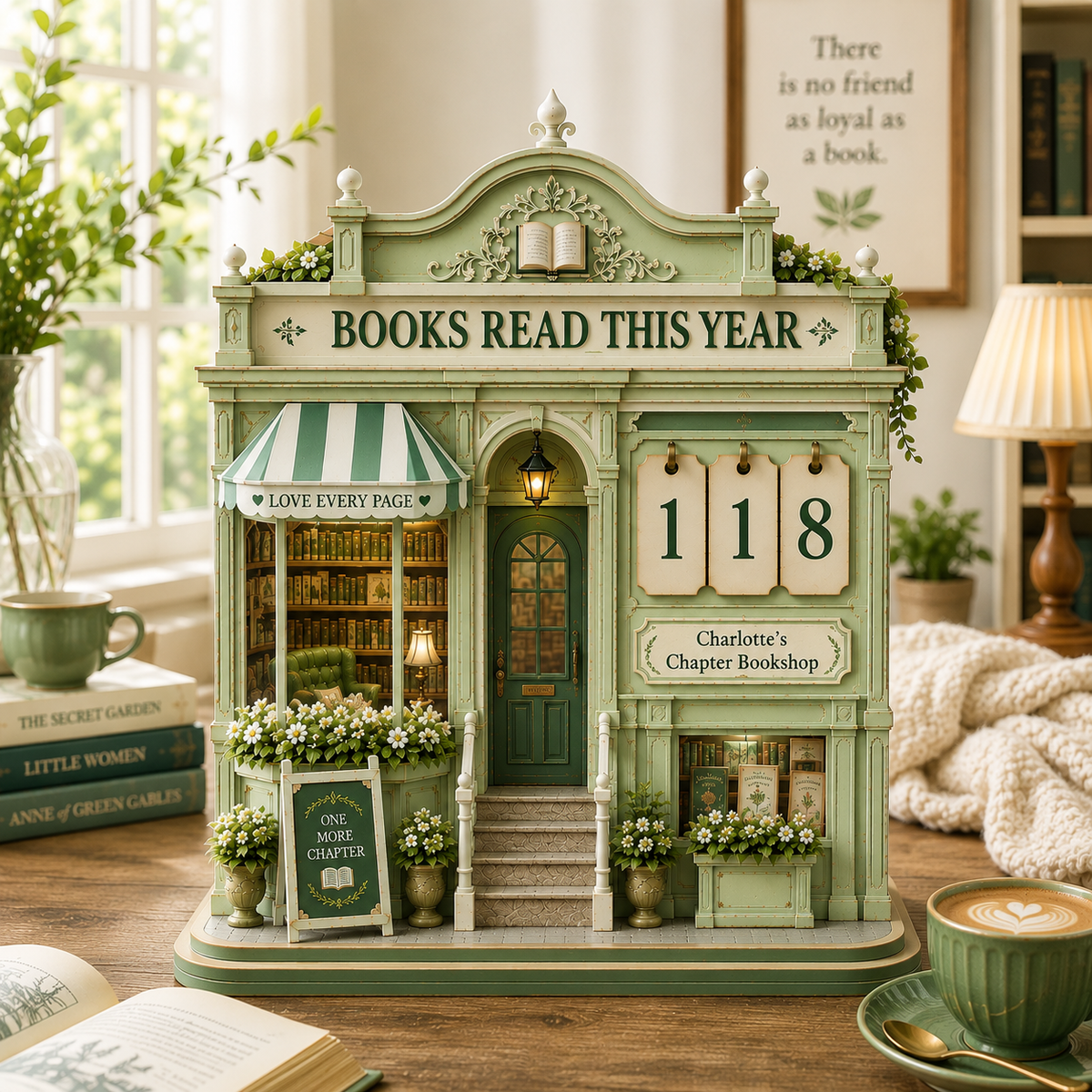 Personalized Book Tracker – Custom Name Gift for Readers, Books Read This Year Counter