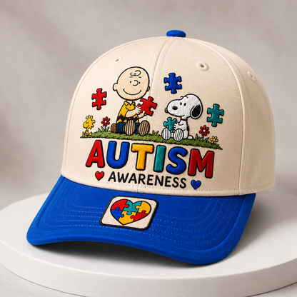 Autism Awareness Cute Puppy Cap – Be Different Be Kind Hat
