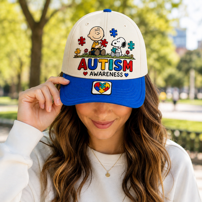 Autism Awareness Cute Puppy Cap – Be Different Be Kind Hat