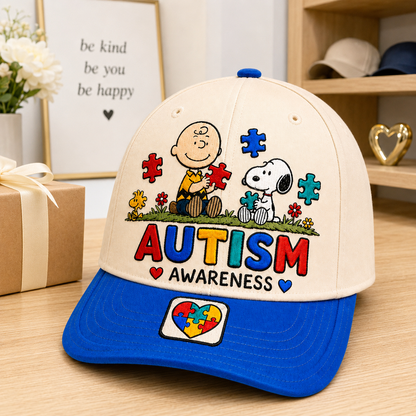 Autism Awareness Cute Puppy Cap – Be Different Be Kind Hat