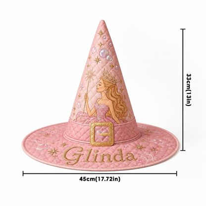 Enchanted Friendship - Personalized Halloween Character Quilt Witch Hat