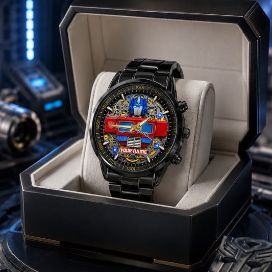 Cyber Guardian - Custom Name Sci-Fi Robot Watch