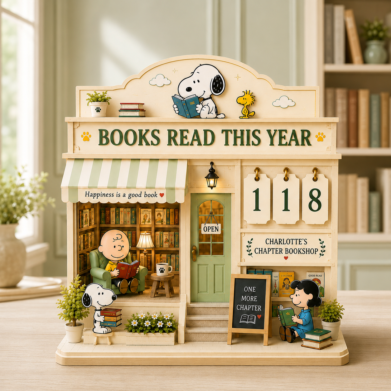 Personalized Classic Comic Friends Book Tracker – Custom Name Gift for Readers, Books Read This Year Counter
