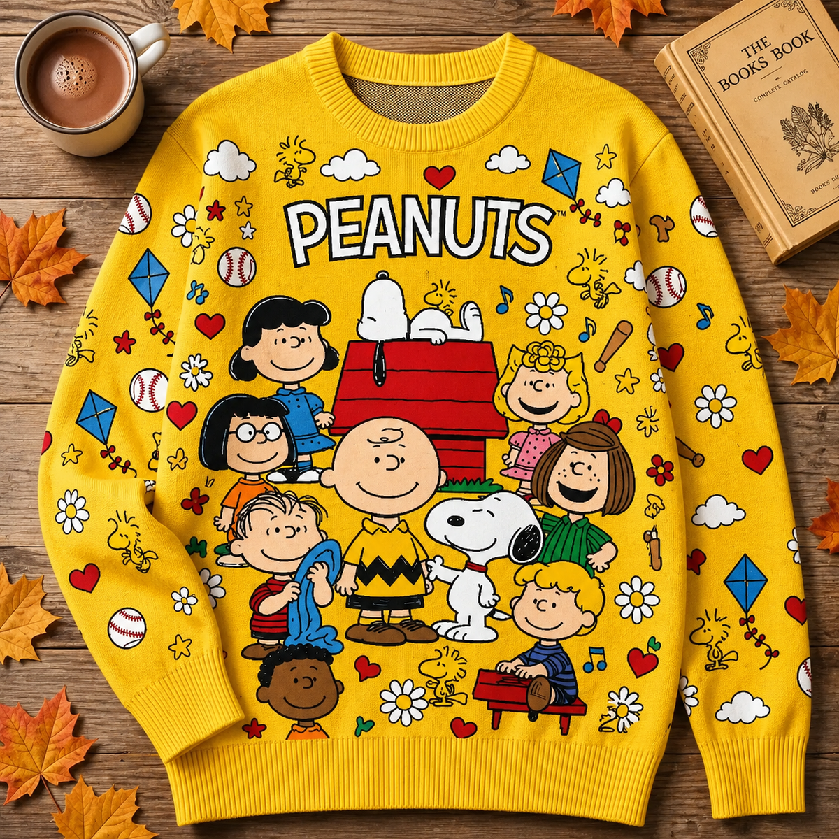 Classic Puppy & Friends Ugly Sweater – Retro Cartoon Holiday Sweatshirt