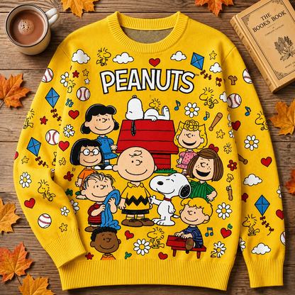 Classic Puppy & Friends Ugly Sweater – Retro Cartoon Holiday Sweatshirt