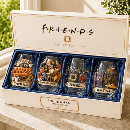 Central Coffeehouse Besties Whiskey Glass – New York Friendship Collector Gift