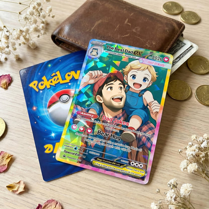 Custom PKM -Inspired Couple Keepsake Wedding & Anniversary Photo to Holo Card