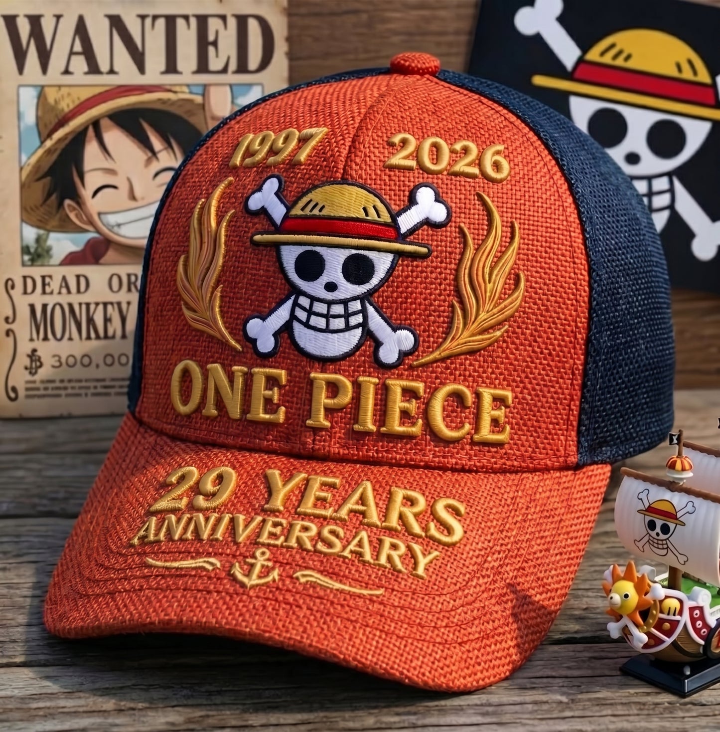 Pirate Ship Crew - Personalized Straw Hat Classic Cap