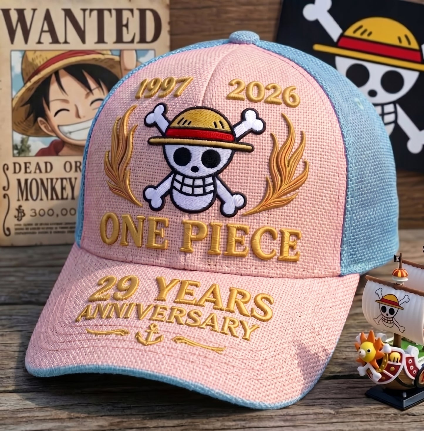 Pirate Ship Crew - Personalized Straw Hat Classic Cap