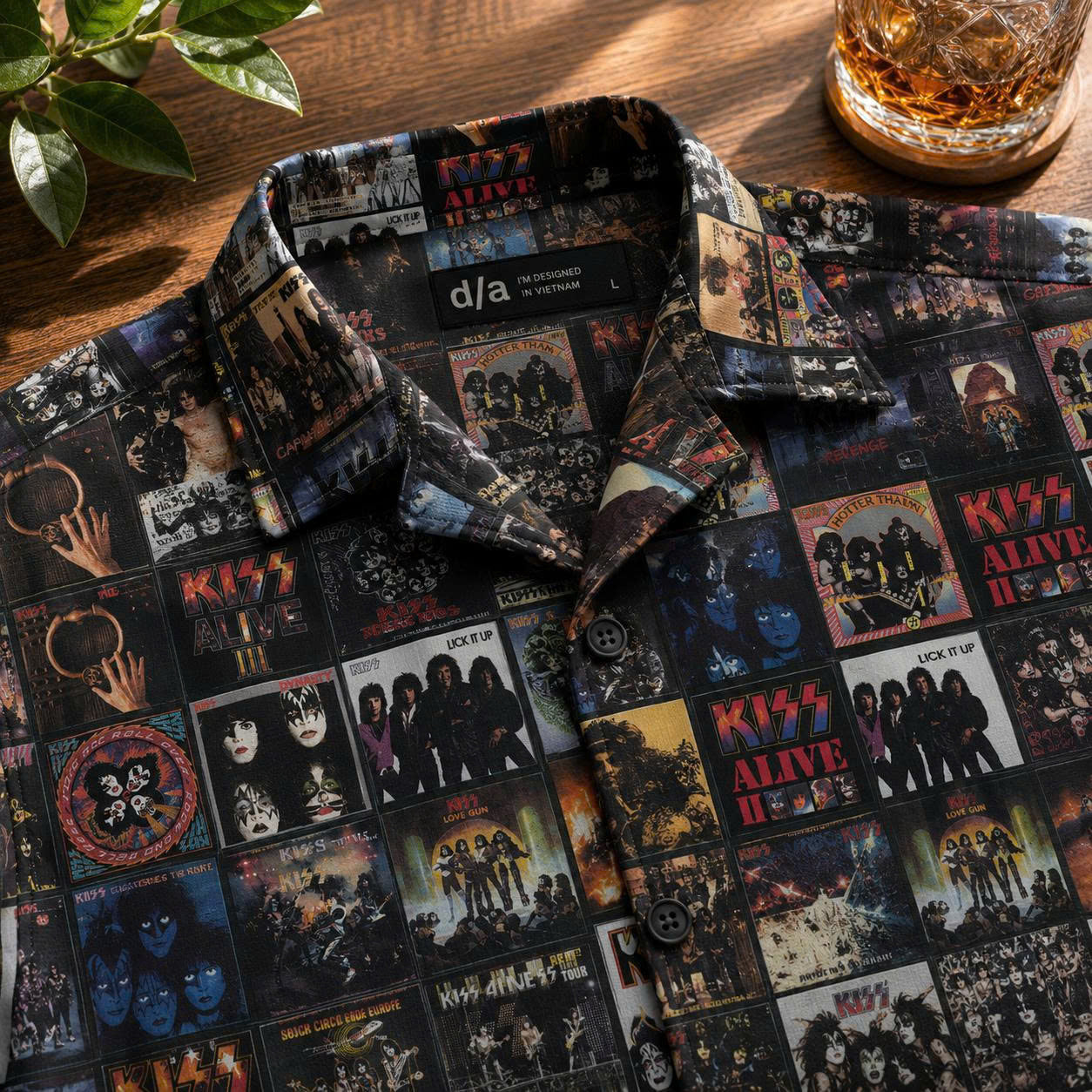 Rock Band V1 Album Cover Hawaii Shirt Beach Short
