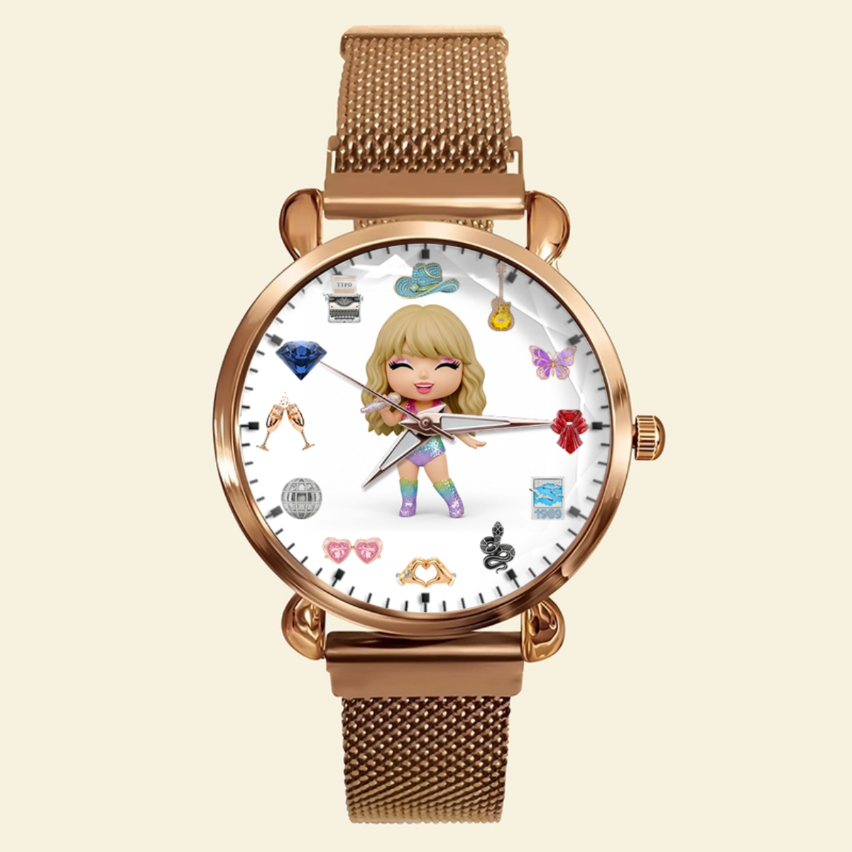 Slay Girl Mesh Strap Quartz Watch Personalized Gifts For Fans