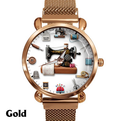 Sewing Time - Personalized Sewing Women Hand Watch