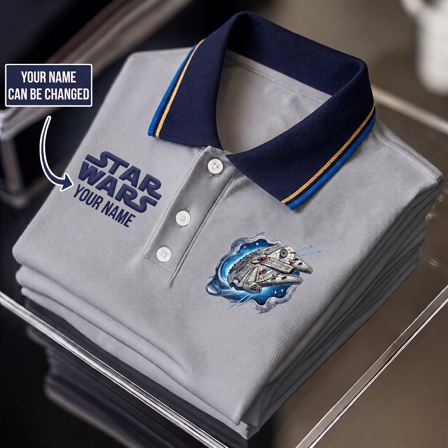 Galaxy Journey - Personalized The Force Polo Shirt