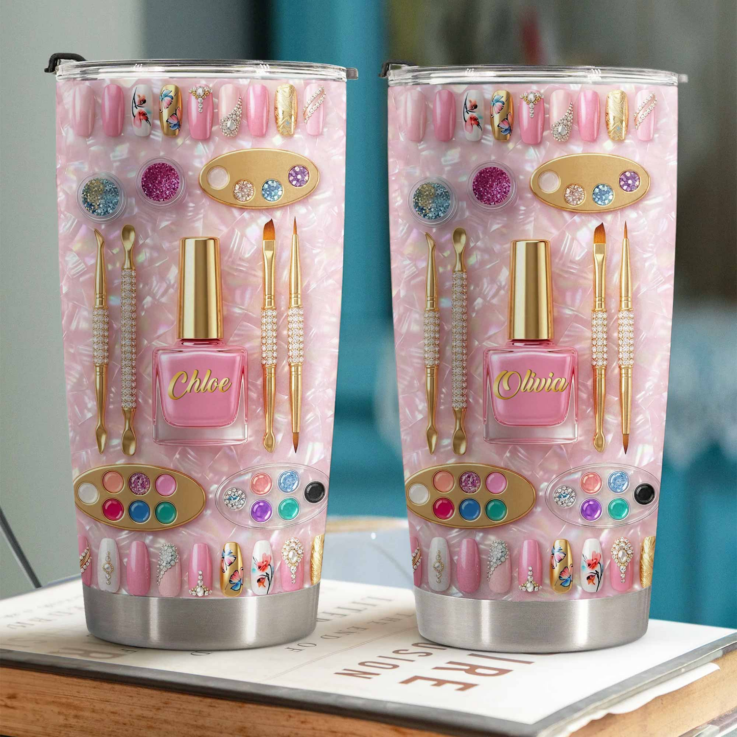 Fabulous Sparkle Nails Tumbler, Gift For Nail Lovers