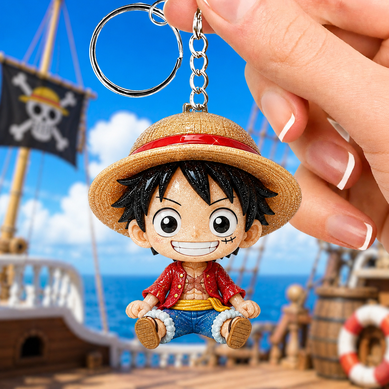 Chibi Pirate - Personalized Cute Anime Keychain Collection