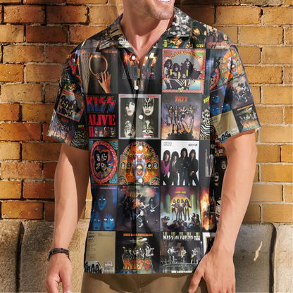 Rock Band V1 Album Cover Hawaii Shirt Beach Short