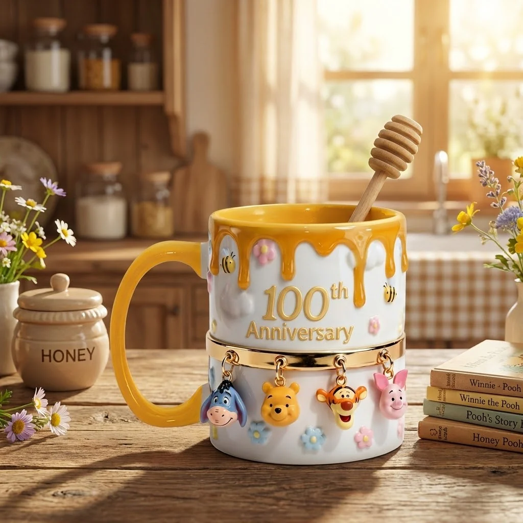 Honey Bear Anniversary 100th Years Of Friendship - Personalized Accent Mug