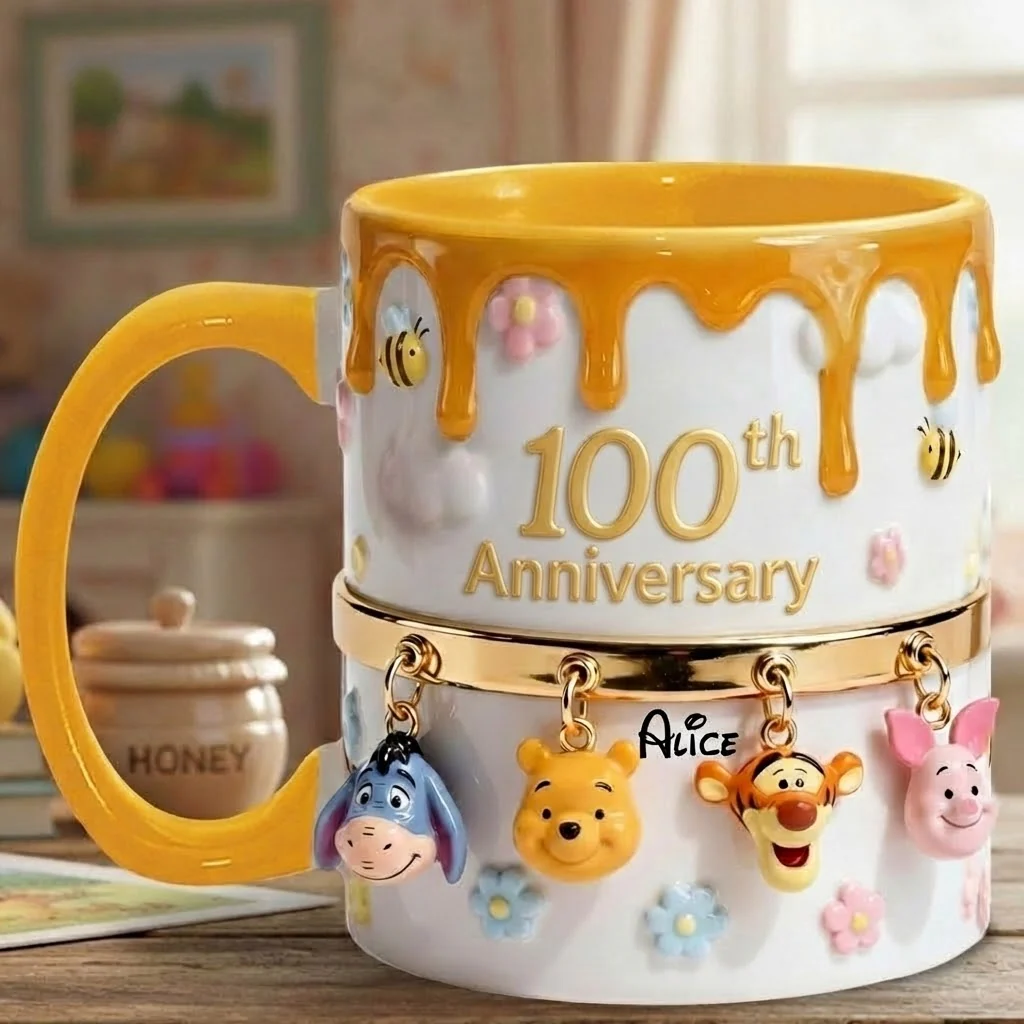Honey Bear Anniversary 100th Years Of Friendship - Personalized Accent Mug