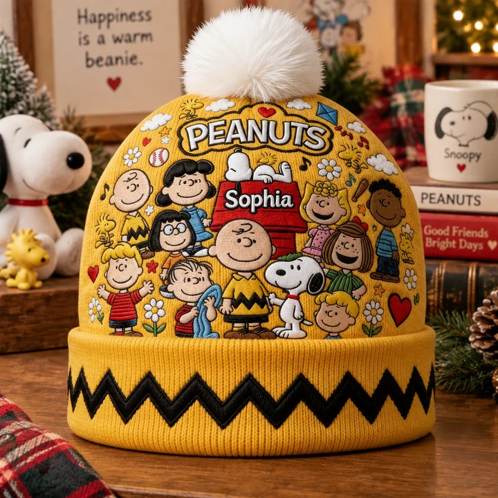 Life Is Better With Friends Custom Name Gifts For Movie Fans - Personalized Beanie Hat