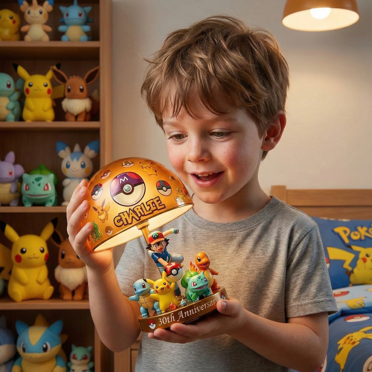 PKM Celebrate 30th Anniversary - Personalized Monster Trainer Acrylic LED Night Light