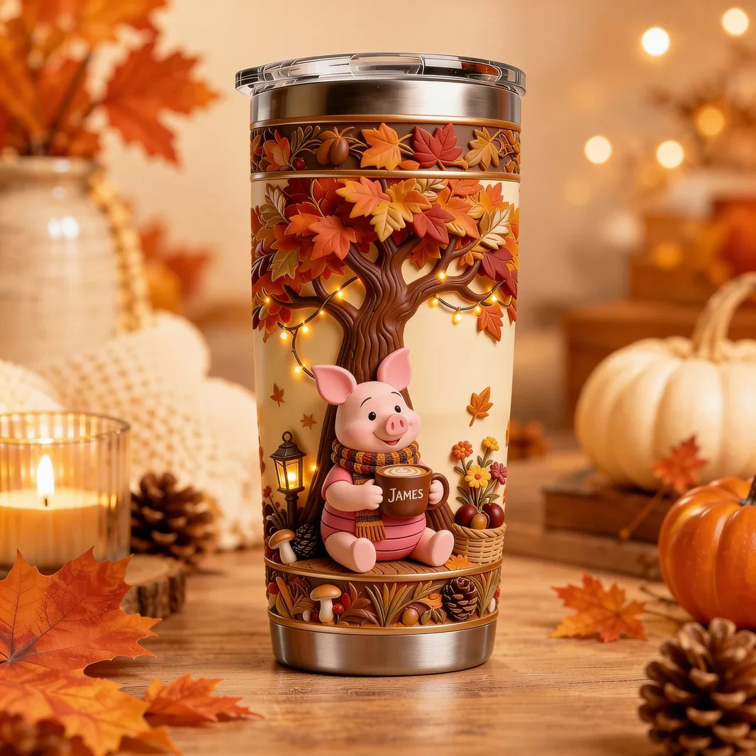 Fall Vibe Sweet Friends Custom Name Gifts For Her, Movie Fans - Personalized Tumbler