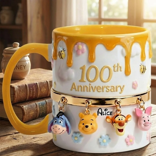 Honey Bear Anniversary 100th Years Of Friendship - Personalized Accent Mug
