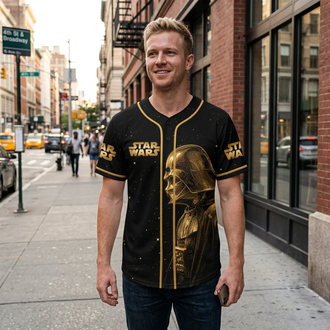 Galaxy Star - Personalized The Force Baseball Jersey