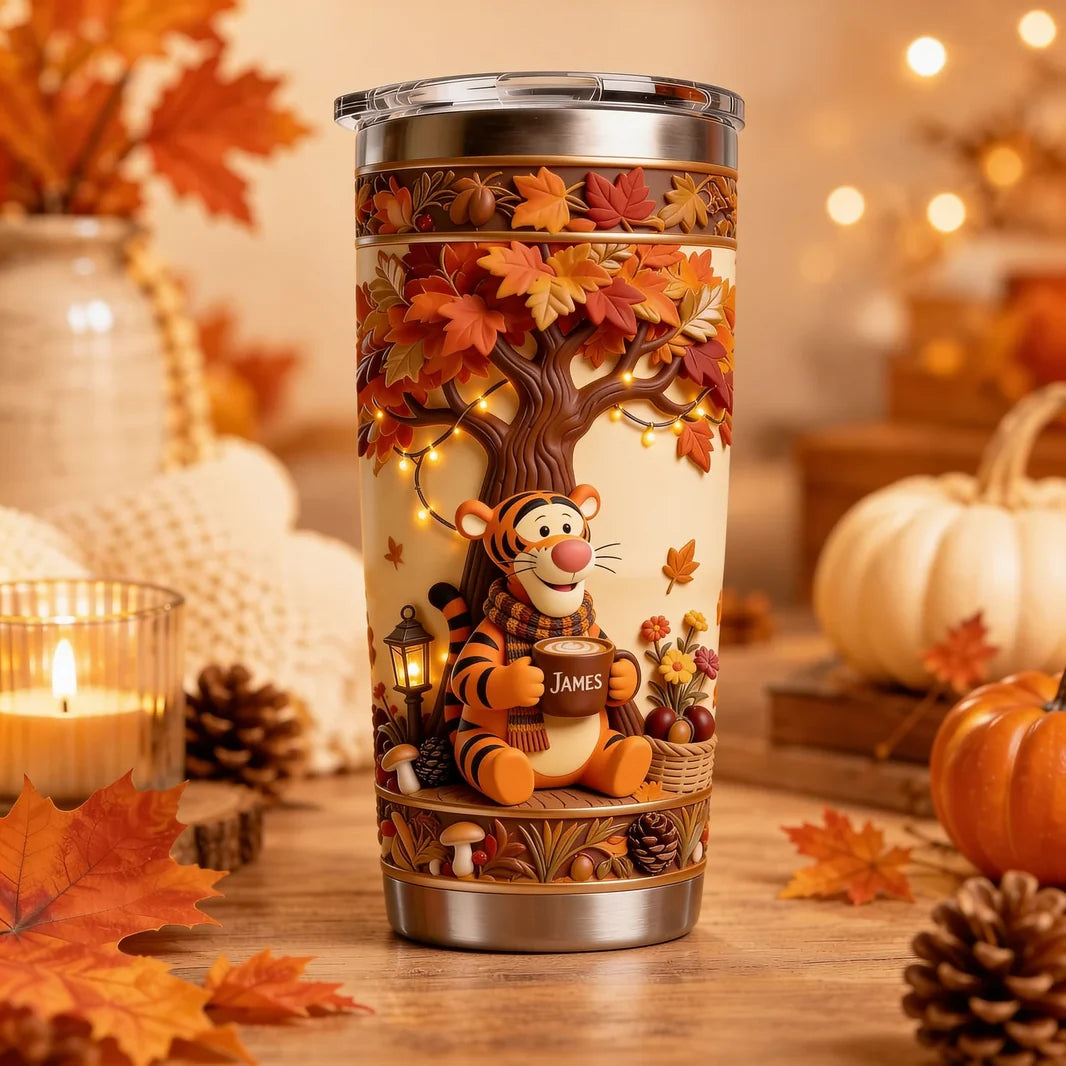 Fall Vibe Sweet Friends Custom Name Gifts For Her, Movie Fans - Personalized Tumbler