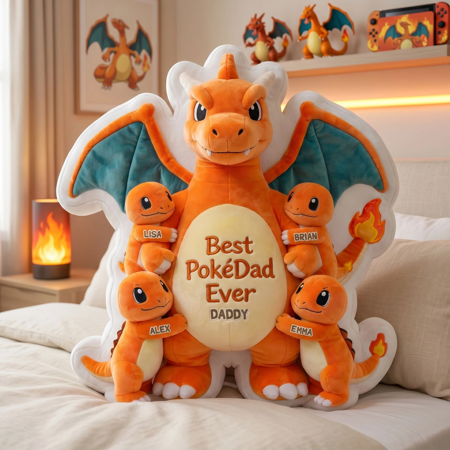 Guardian Of The Mystic Skies Custom Shape Pillow - Personalized Gifts For Dads